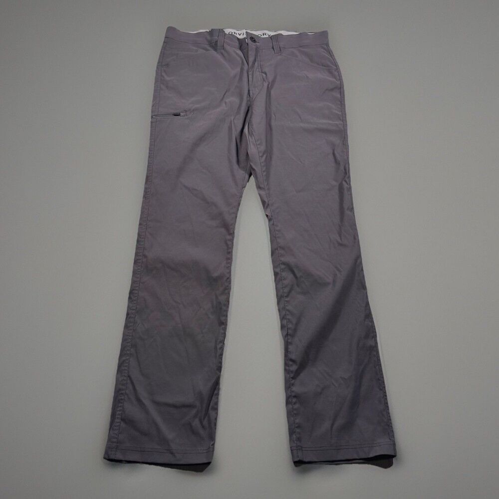 Orvis Tech Pants Men’s 38x34 Gray Performance Stretch Hiking Outdoors Golf EUC